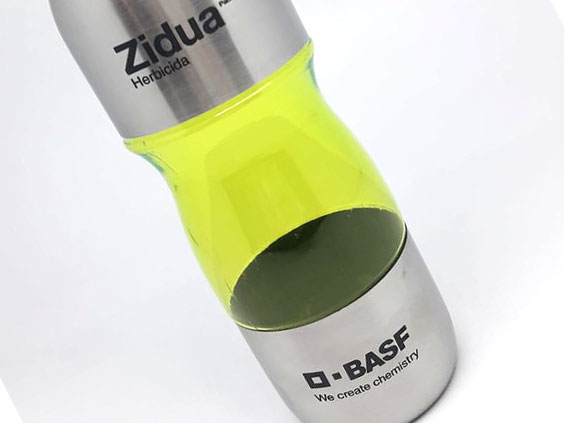 Botella Caramañola. Basf. Grabado laser