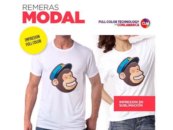 Remera con logo de modal