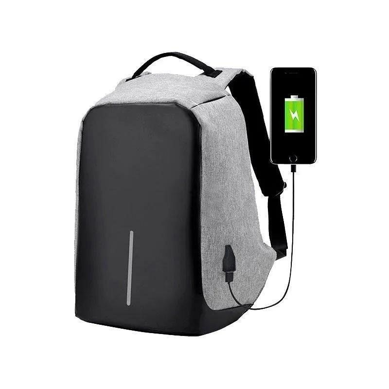 Mochila Premium Portanotebook USB antirrobo reforzada