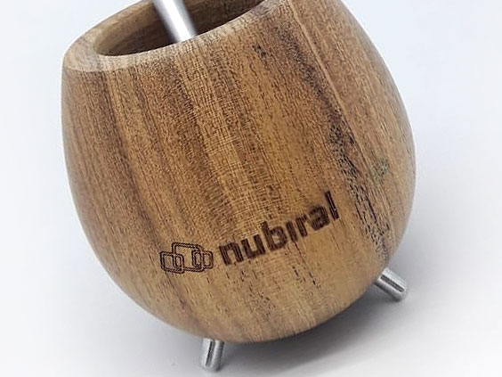 Mate Cacto. Nubiral. Grabado laser