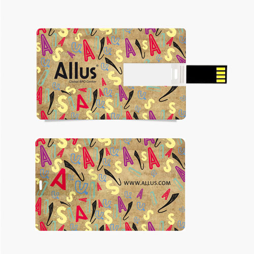 Pendrive Tarjeta. Allus